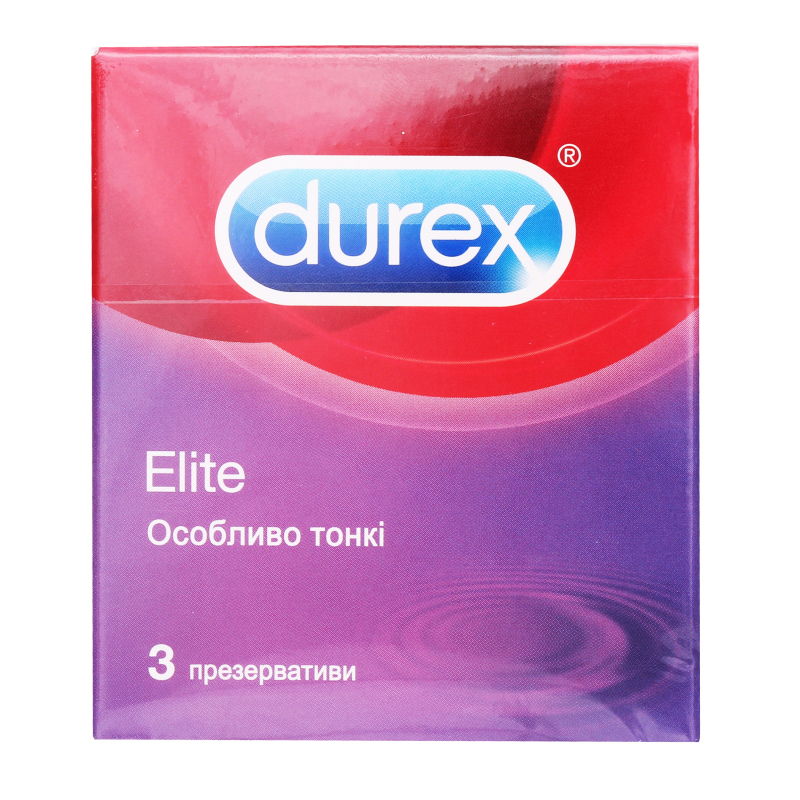 Презервативы DUREX №3 Elite (с дополнительной смазкой) Производитель: Тайланд Reckitt Benckiser Healthcare Manufacturing (Thailand) Ltd